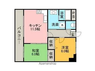 ライオンズマンション香椎駅東【306号室】の間取り