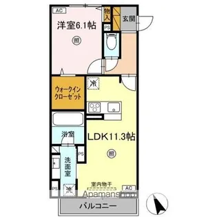 SERENVITA富士崎【2階】の間取り