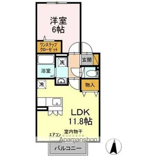 ルミエール参番館【2階】の間取り