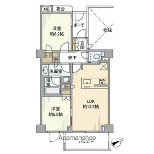 BELISTA中目黒【2階】の間取り