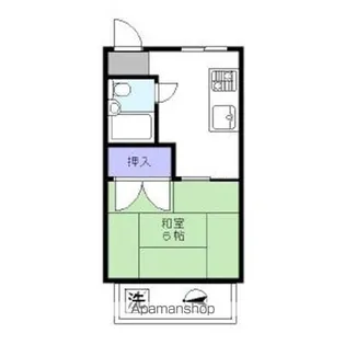 是川マンション【303号室】の間取り