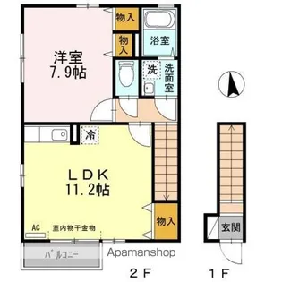 TS BONHEUR【2階】の間取り