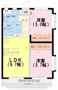 エスポワールはるか【205号室】の間取り