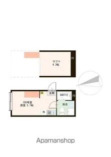 AURORA FUJIMIDAI【1階】の間取り