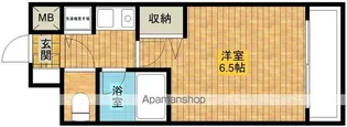 コスモプラザ新大阪【8階】の間取り