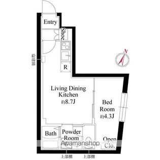 ラミィ中野坂上【4階】の間取り