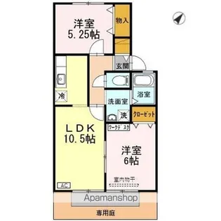 メゾンプレミール【1階】の間取り