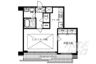 プレサンス祇園宮川町【403号室】の間取り