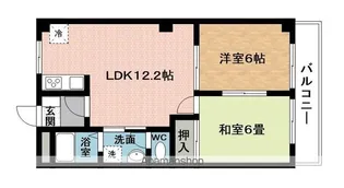 グランディス21NABARI【2階】の間取り
