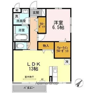 シャンテ御門【3階】の間取り