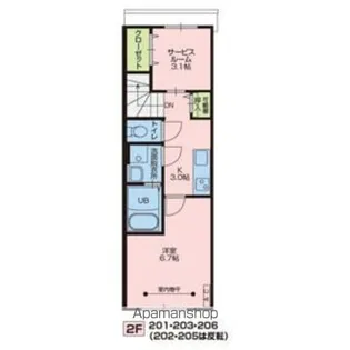 1Kの間取り画像