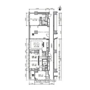 東雲キャナルコートCODAN19号棟【9階】の間取り