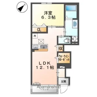 アミティエ【1階】の間取り