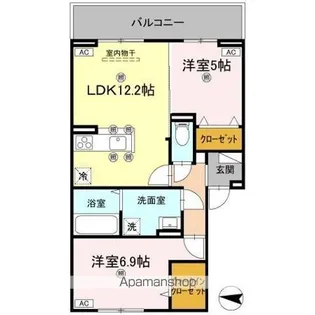 グラシア春日【3階】の間取り