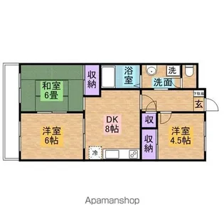 ダイカンプラザ【4階】の間取り