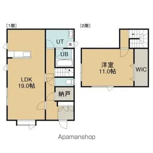 北海道函館市陣川町【一戸建】の間取り