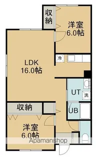 シエルブルードゥ【2階】の間取り