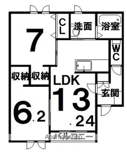 トレイブルックY館【302号室】の間取り