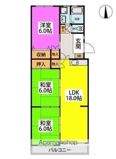 ドミール21【1階】の間取り
