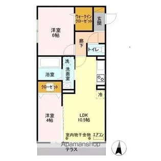 メゾンボヌール【1階】の間取り