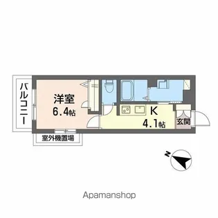 SHAMAISON AMY【301号室】の間取り