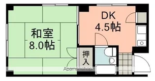 レザンタカダ【4階】の間取り
