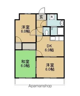 サンライズ長友【301号室】の間取り