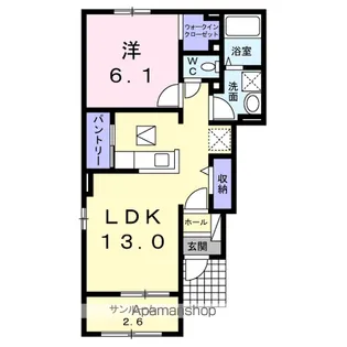 エスポワール【1階】の間取り