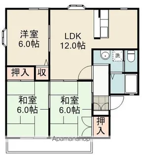 メゾン・アムールA【2階】の間取り