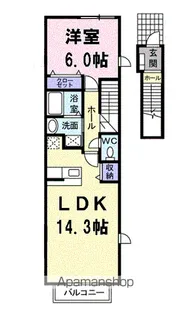 コルソブリッサ【2階】の間取り