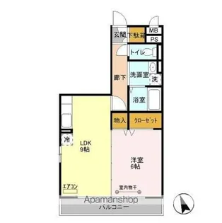 ヴァンヴィーブル早稲田【3階】の間取り