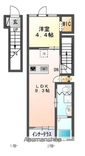 クラージュ【2階】の間取り