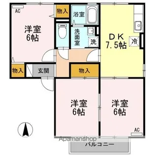 クレールイースト【2階】の間取り