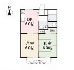 グリーンヒルズ玉藻Ⅰ【2階】の間取り