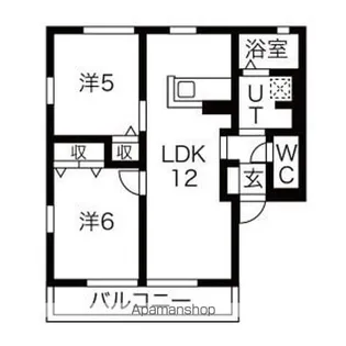 リベラルA棟【1階】の間取り