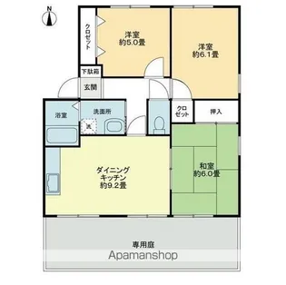FO.トロワ木太A【1階】の間取り