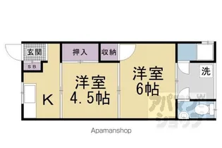 南郷マンション 東【1号室】の間取り