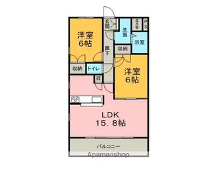 アメニティーK【301号室】の間取り