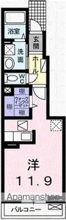 メゾン ロングフィールド【1階】の間取り