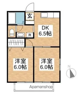 パサディナハイツ大越【103号室】の間取り