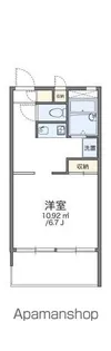 レオパレス二の宮B【201号室】の間取り