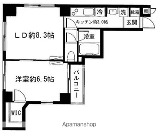 グランシャス銀座東【4階】の間取り
