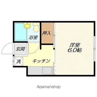 セントラルハイツ城南【10号室】の間取り