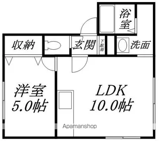 CANAL85【203号室】の間取り