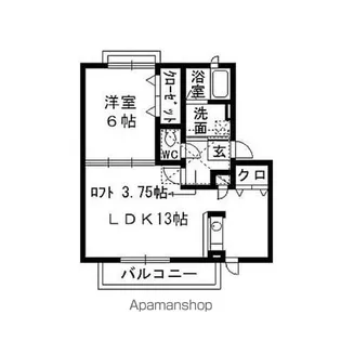 アルカディア・Ⅰ【202号室】の間取り