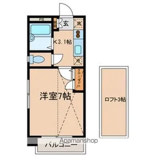 コニファーガーデン北烏山【2階】の間取り
