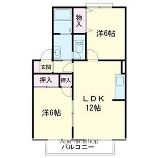 ツインエステートE【1階】の間取り