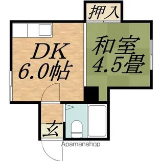 パレスサンホーム【1階】の間取り