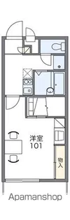 レオパレスDREAM【206号室】の間取り