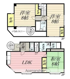 プレシス鶴間【2階】の間取り